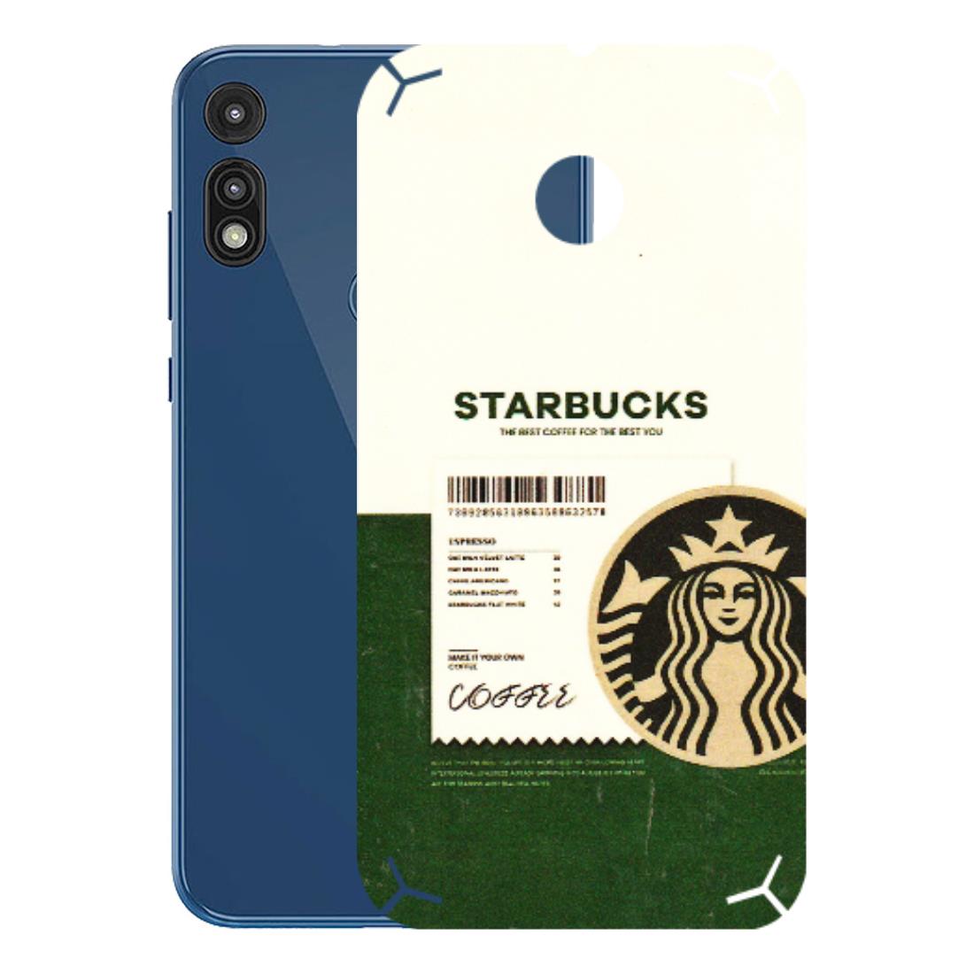 Motorola Phone Skins (All Models) - Starbucks Barcode - 3D Embossed Finish (L-308) Motorola Moto E