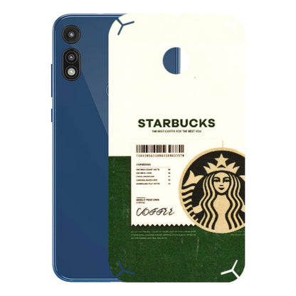 Motorola Phone Skins (All Models) - Starbucks Barcode - 3D Embossed Finish (L-308) Motorola Moto E