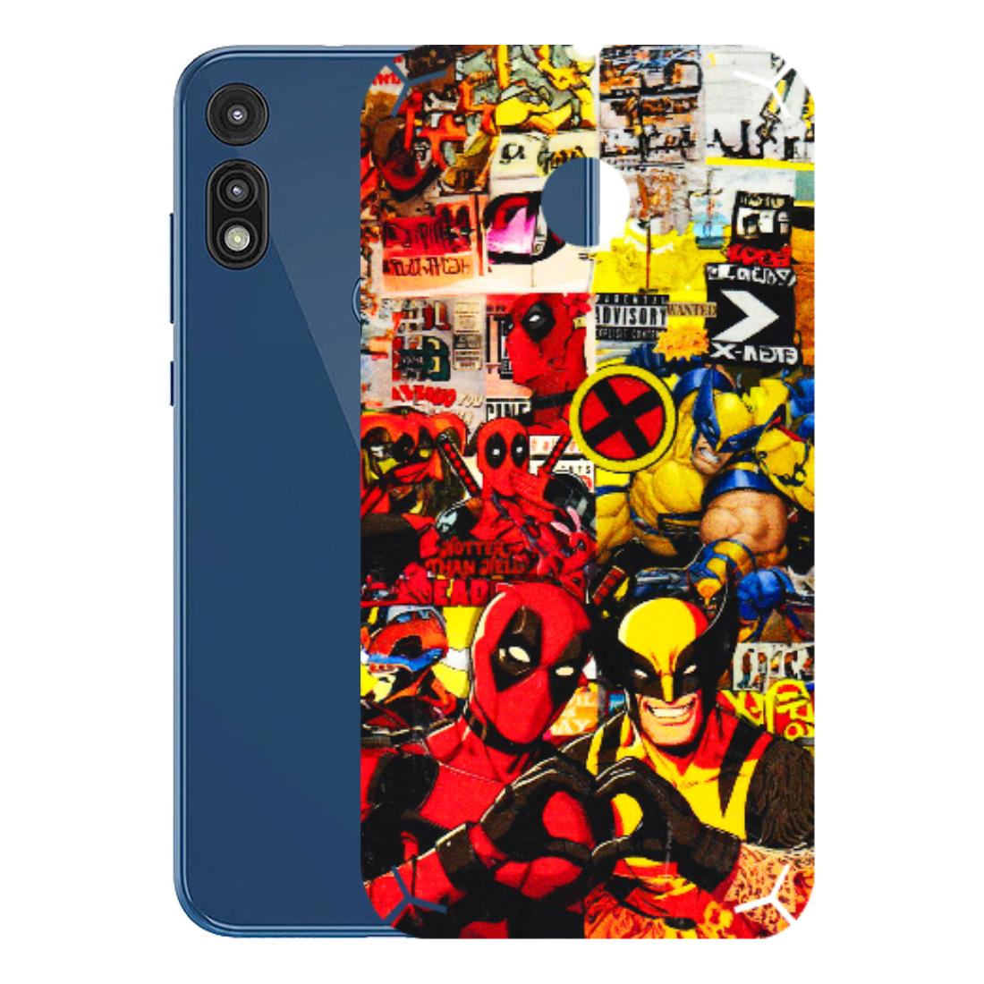 Motorola Phone Skins (All Models) - Spidy Wolverine - 3D Embossed Finish (L-310) Motorola Moto E