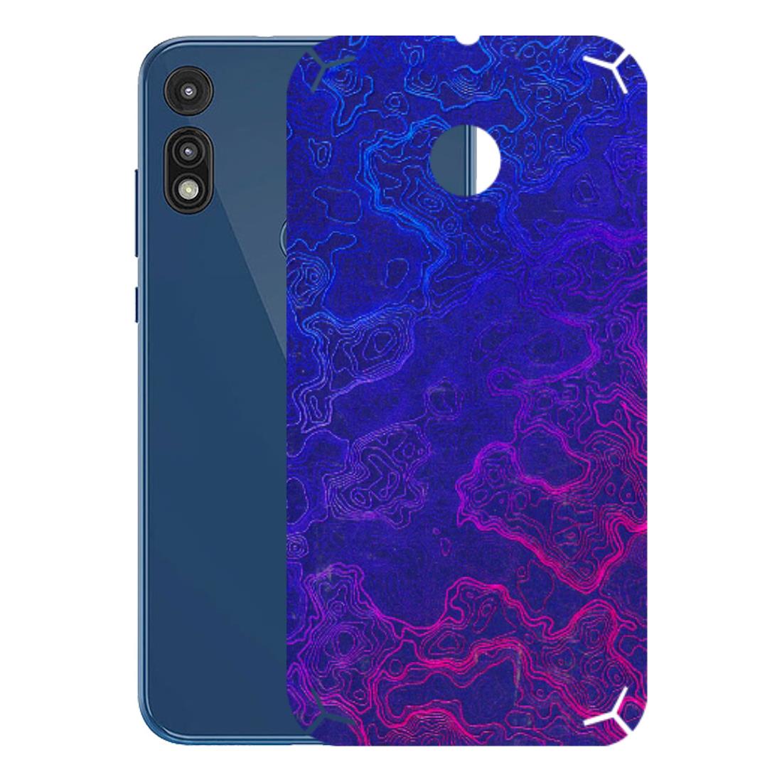 Motorola Phone Skins (All Models) - Purple Ripples Swirl - 3D Embossed Finish (L-314) Motorola Moto E