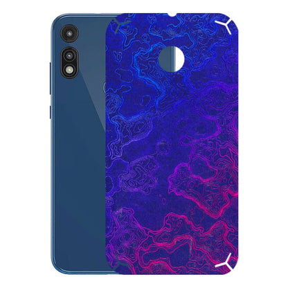 Motorola Phone Skins (All Models) - Purple Ripples Swirl - 3D Embossed Finish (L-314) Motorola Moto E