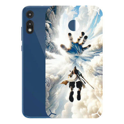 Motorola Phone Skins (All Models) - Big Hand With Monkey King - 3D Embossed Finish (L-323) Motorola Moto E