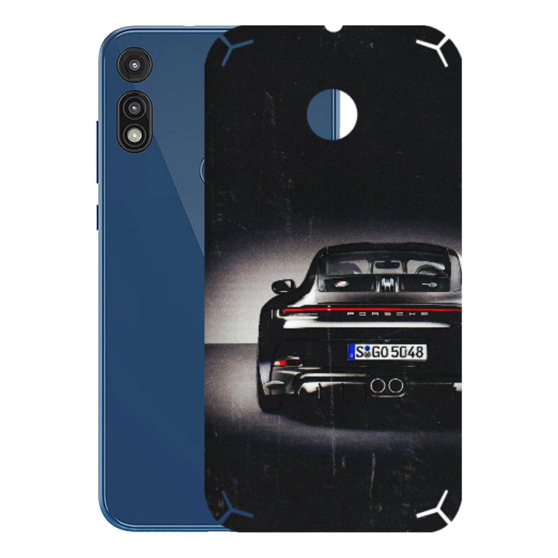 Motorola Phone Skins (All Models) - New Black Porsche GT3 - 3D Embossed Finish (L-327) Motorola Moto E