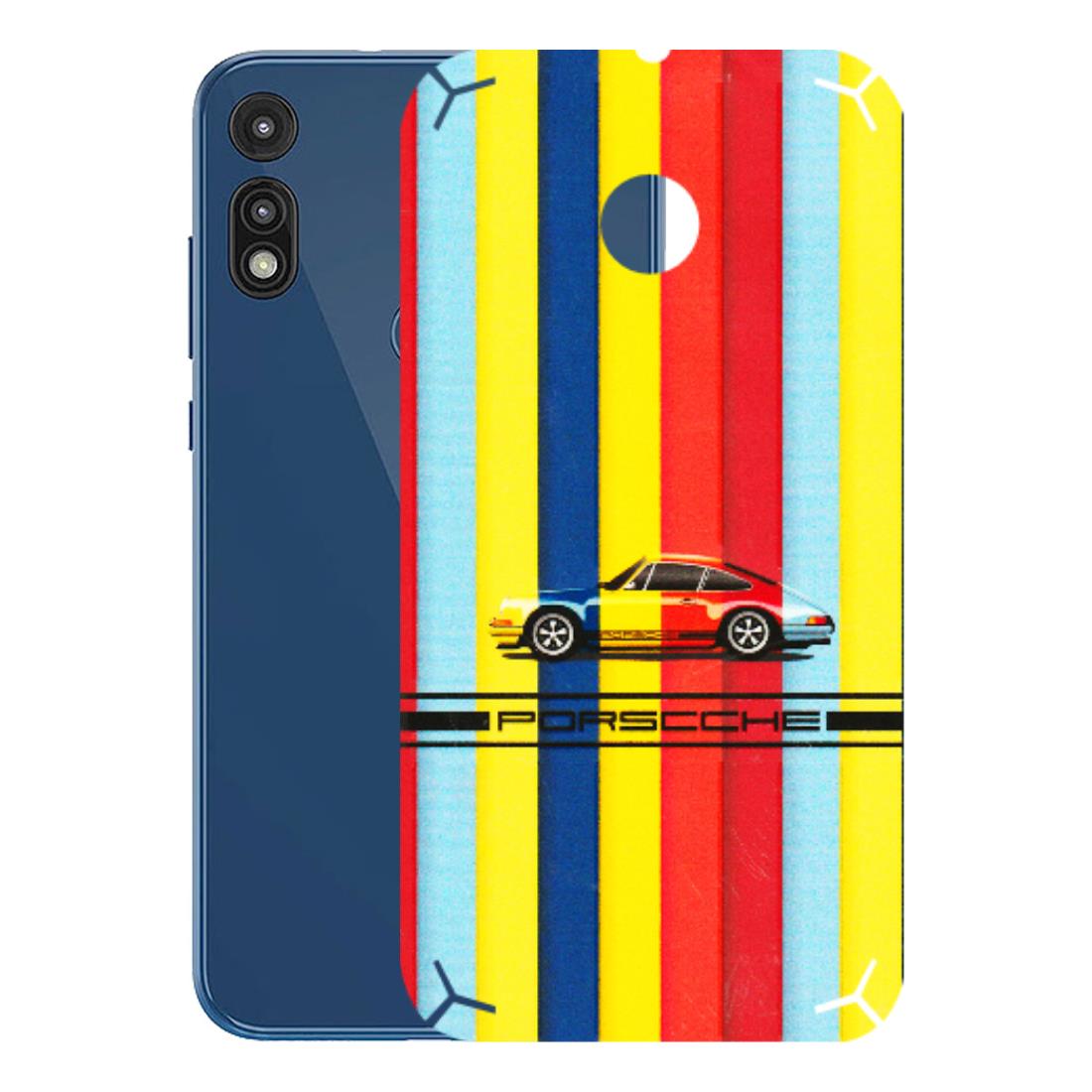 Motorola Phone Skins (All Models) - Multicolour Porche - 3D Embossed Finish (L-39) Motorola Moto E