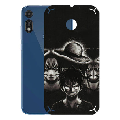 Motorola Phone Skins (All Models) - Black Luffy Hat - 3D Embossed Finish (L-57) Motorola Moto E