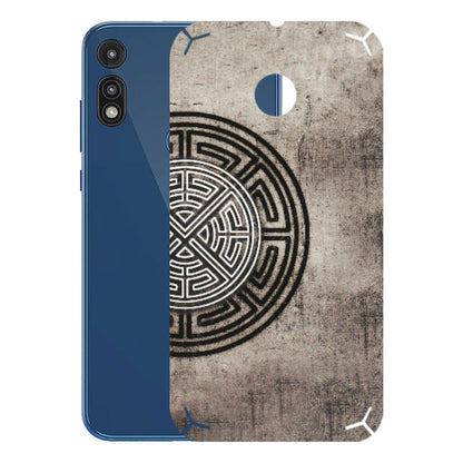 Motorola Phone Skins (All Models) - Mysterious Circular Design - 3D Embossed Finish (L-63) Motorola Moto E