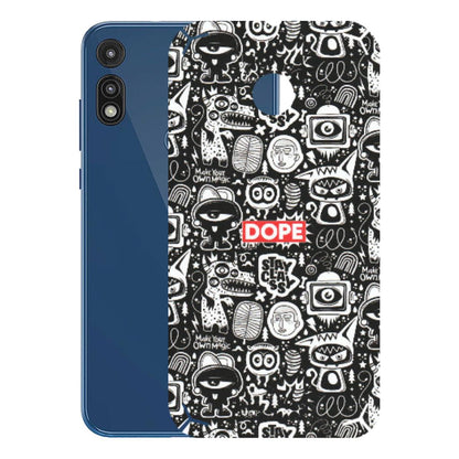 Motorola Phone Skins (All Models) - Dope Stay Classy Black Doodles - Matte Finish (M-126) Motorola Moto E