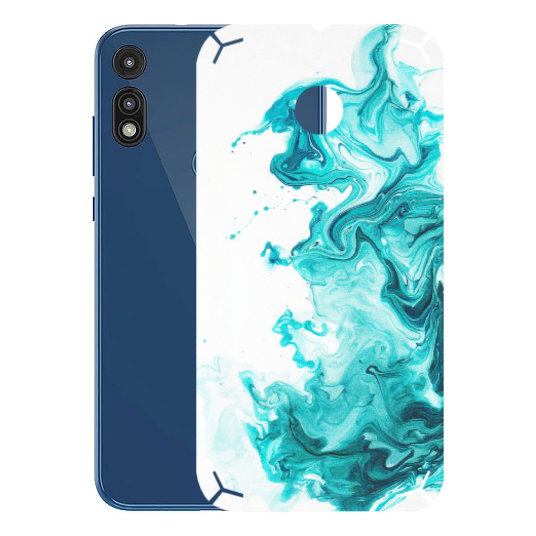 Motorola Phone Skins (All Models) - Sky Blue Abstract Colour - Matte Finish (M-146) Motorola Moto E