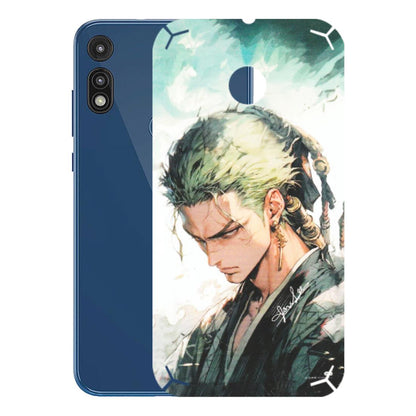 Motorola Phone Skins (All Models) - Pirate Hunter One Piece Anime - Matte Finish (M-157) Motorola Moto E