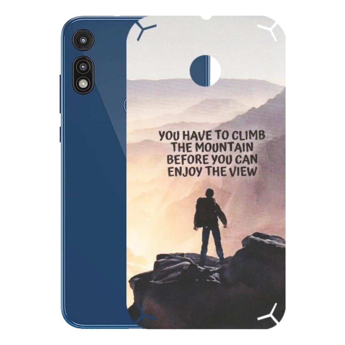 Motorola Phone Skins (All Models) - Motivational Hiking Mountain - Matte Finish (M-28) Motorola Moto E