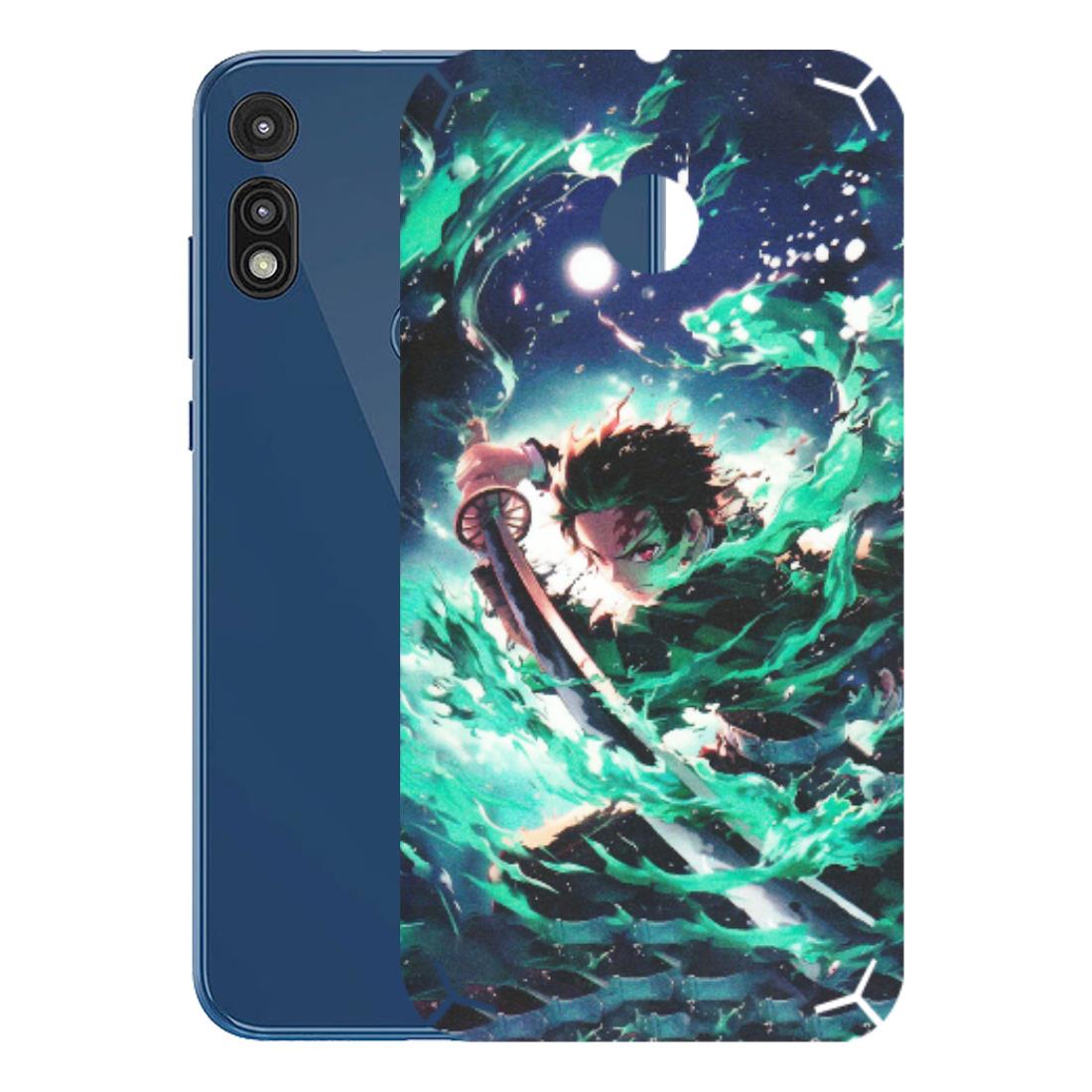 Motorola Phone Skins (All Models) - Sword Fighter Anime - Matte Finish (M-29) Motorola Moto E