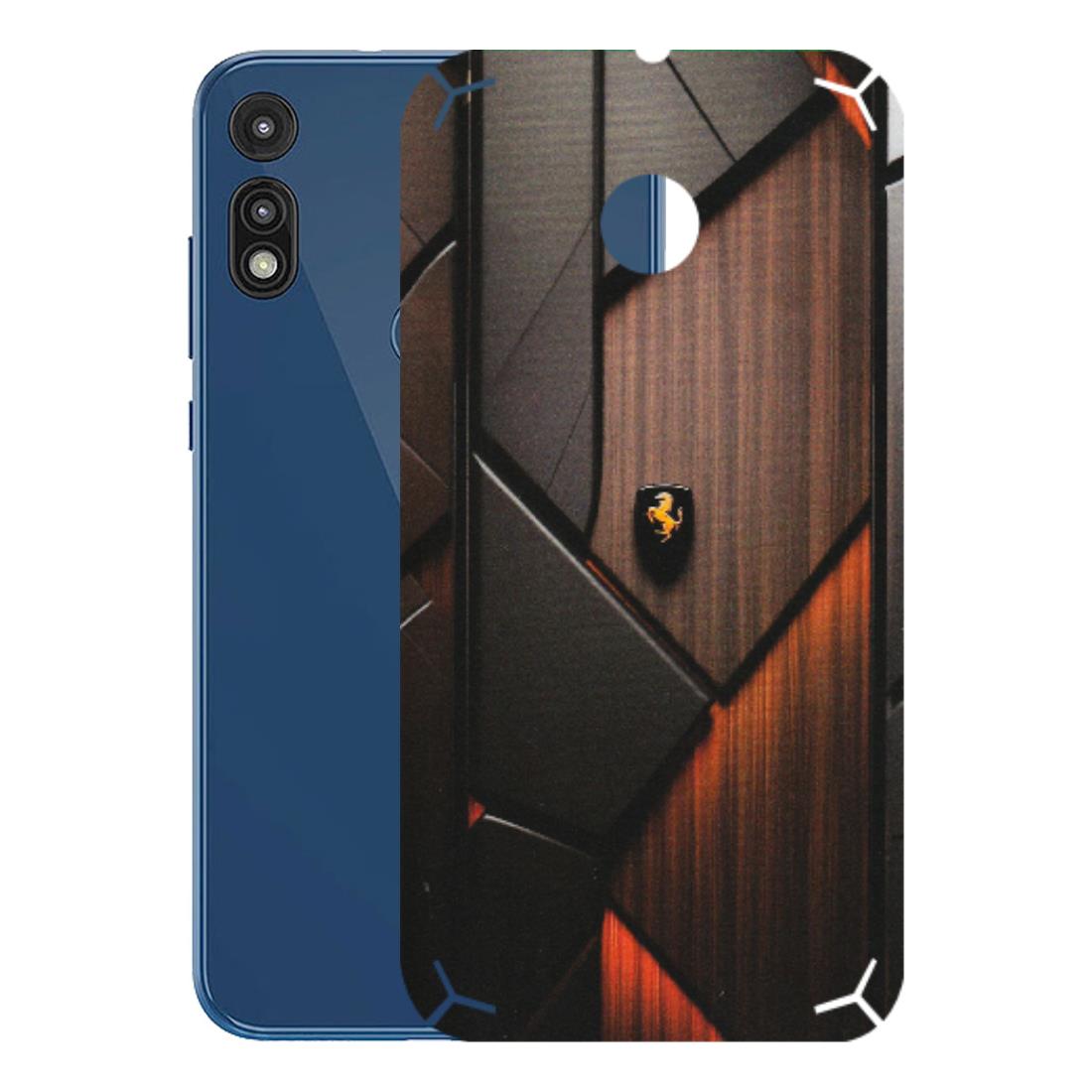 Motorola Phone Skins (All Models) - Lambo Beauty Wood Pattern Sober - Matte Finish (M-51) Motorola Moto E