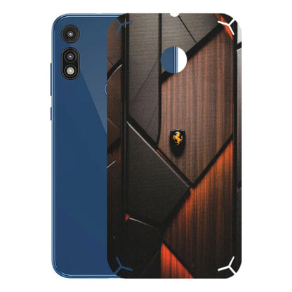 Motorola Phone Skins (All Models) - Lambo Beauty Wood Pattern Sober - Matte Finish (M-51) Motorola Moto E