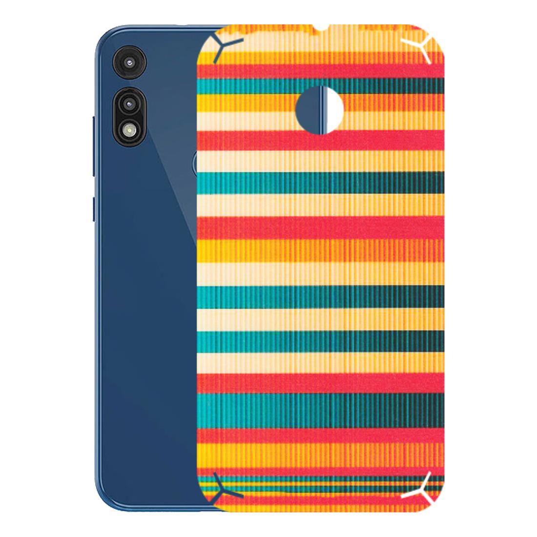 Motorola Phone Skins (All Models) - Colourful Stripes Soothing Effect - Matte Finish (M-86) Motorola Moto E