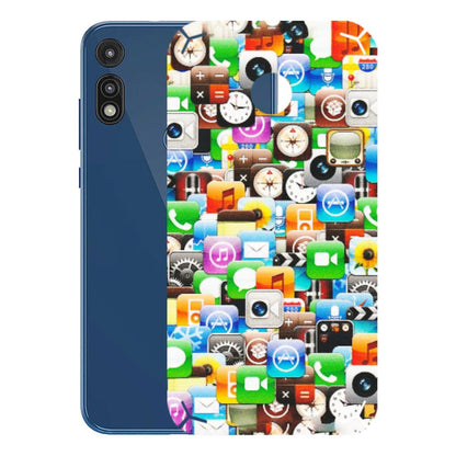 Motorola Phone Skins (All Models) - All Apple Icons - Matte Finish (M-93) Motorola Moto E