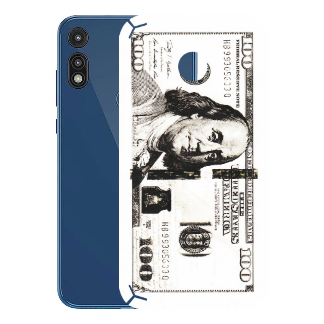 Motorola Phone Skins (All Models) - 100 Dollar Currency - Transparent Finish (T-01) Motorola Moto E