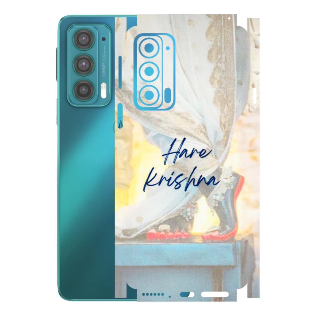 Motorola Phone Skins (All Models) - Hare Krishna - 3D Embossed Finish (L-03) Motorola Moto Edge 20 (5G)