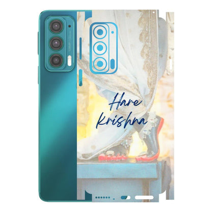 Motorola Phone Skins (All Models) - Hare Krishna - 3D Embossed Finish (L-03) Motorola Moto Edge 20 (5G)