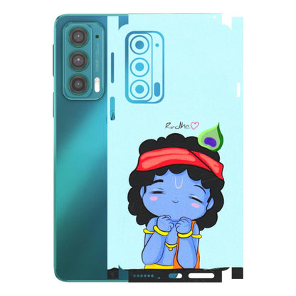 Motorola Phone Skins (All Models) - Radhe Radhe Cute Toon - 3D Embossed Finish (L-05) Motorola Moto Edge 20 (5G)
