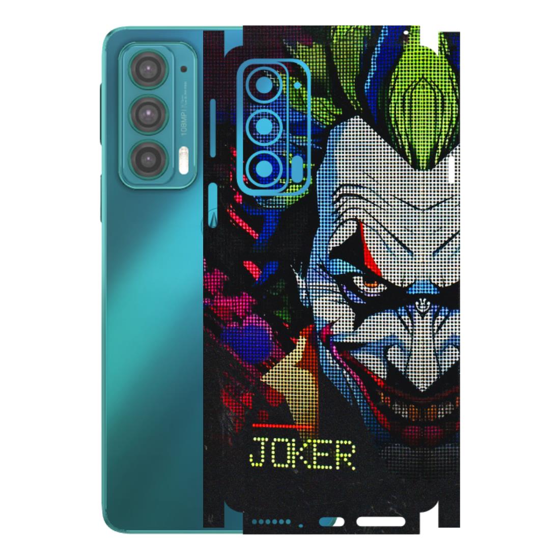 Motorola Phone Skins (All Models) - Joker Dot Matrix - 3D Embossed Finish (L-08) Motorola Moto Edge 20 (5G)