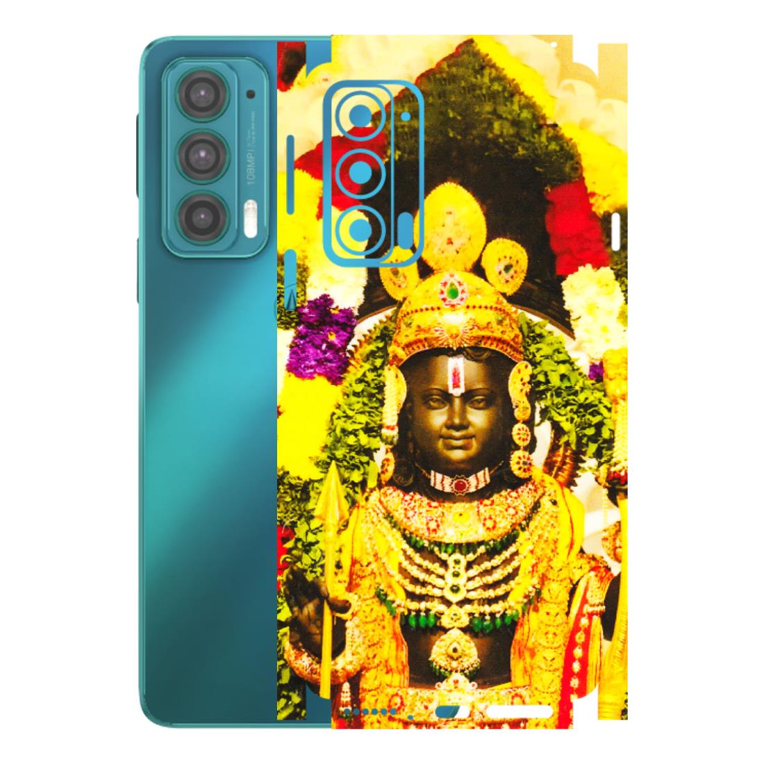 Motorola Phone Skins (All Models) - Ram Lalla Ayodhya - 3D Embossed Finish (L-103) Motorola Moto Edge 20 (5G)