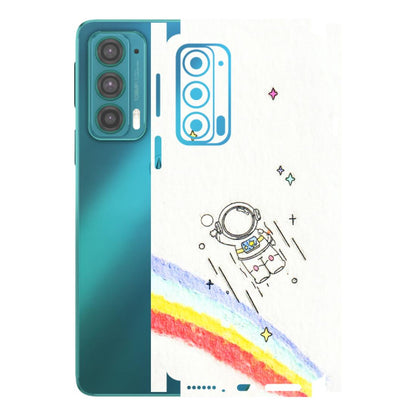 Motorola Phone Skins (All Models) - Milkyway Astronaut - 3D Embossed Finish (L-110) Motorola Moto Edge 20 (5G)