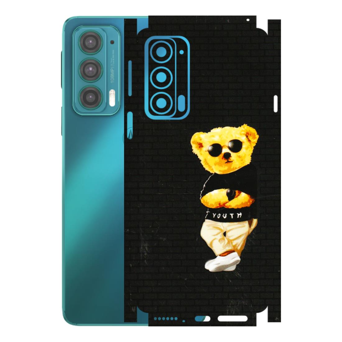 Motorola Phone Skins (All Models) - Classy Teddy Bear - 3D Embossed Finish (L-116) Motorola Moto Edge 20 (5G)