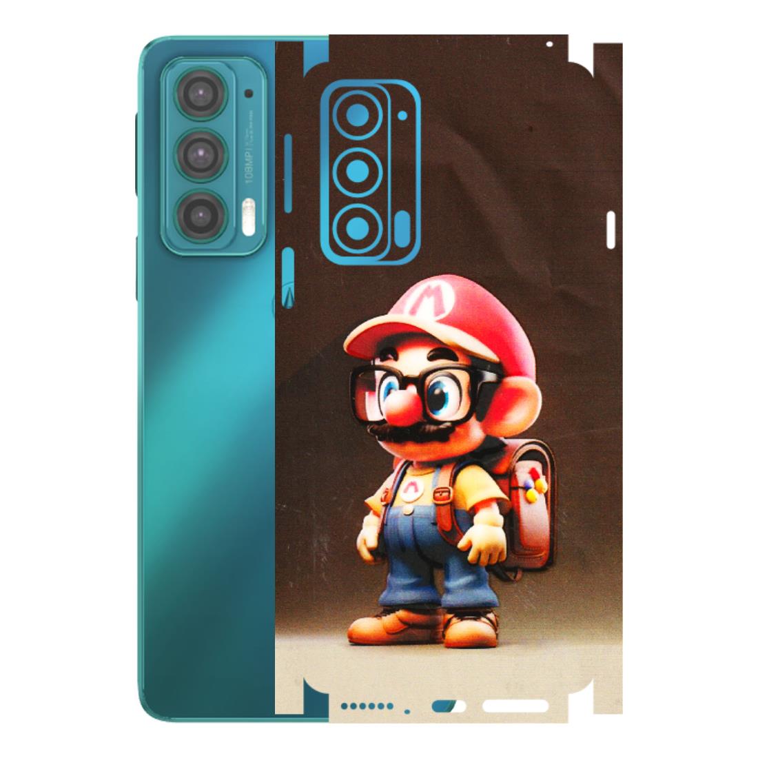 Motorola Phone Skins (All Models) - Little Mario - 3D Embossed Finish (L-119) Motorola Moto Edge 20 (5G)