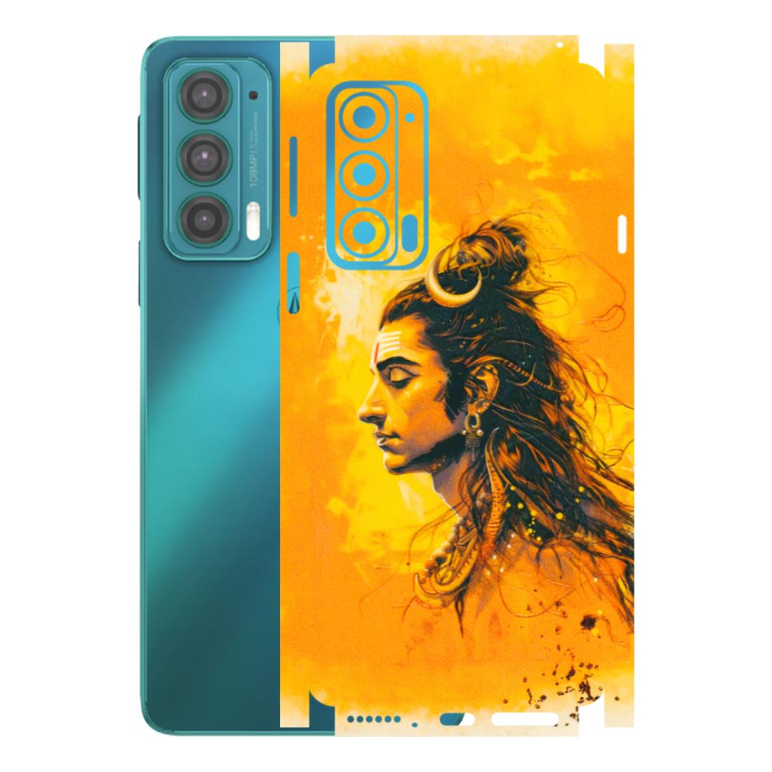 Motorola Phone Skins (All Models) - Shiv Shakti - 3D Embossed Finish (L-14) Motorola Moto Edge 20 (5G)