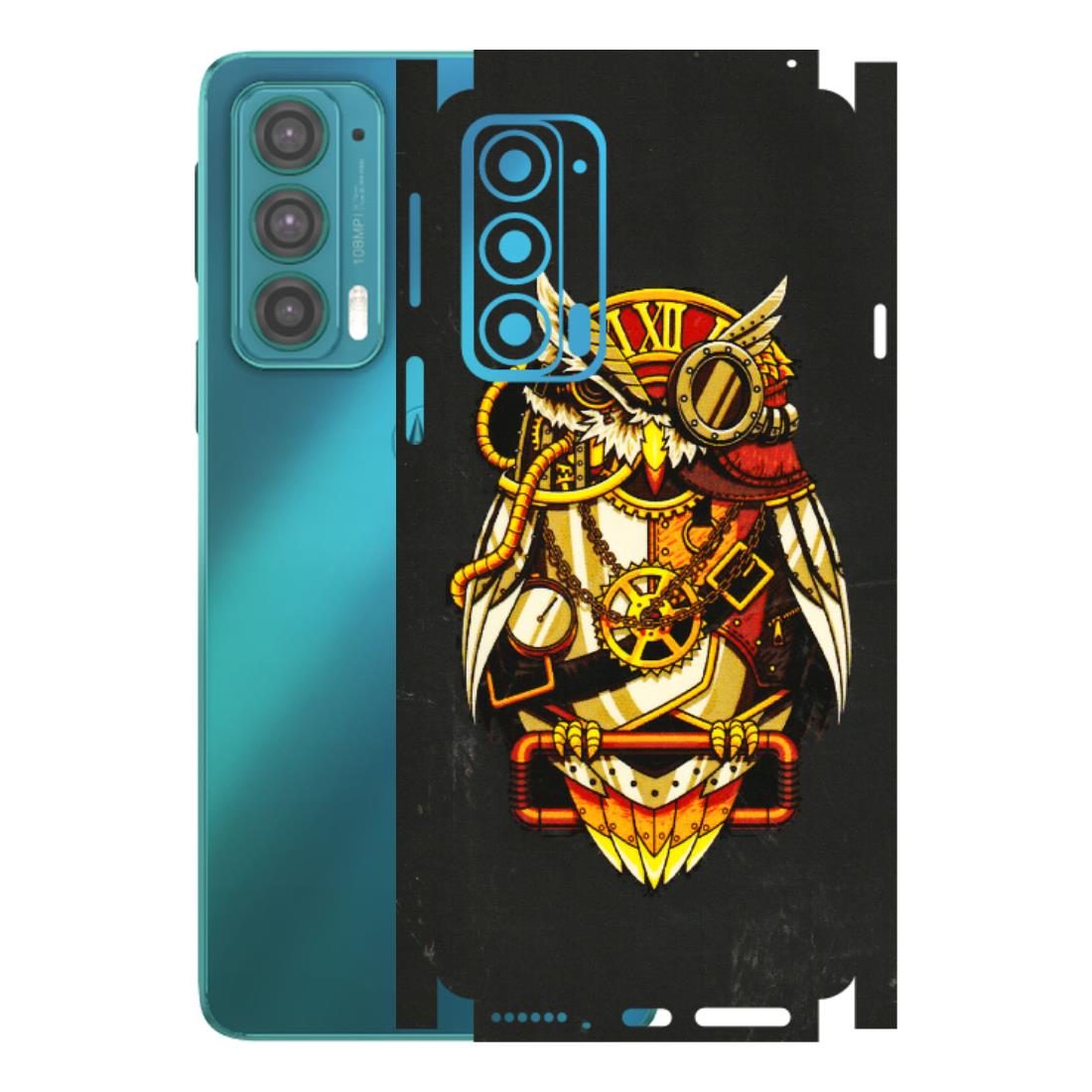 Motorola Phone Skins (All Models) - Classy Smart Owl - 3D Embossed Finish (L-144) Motorola Moto Edge 20 (5G)