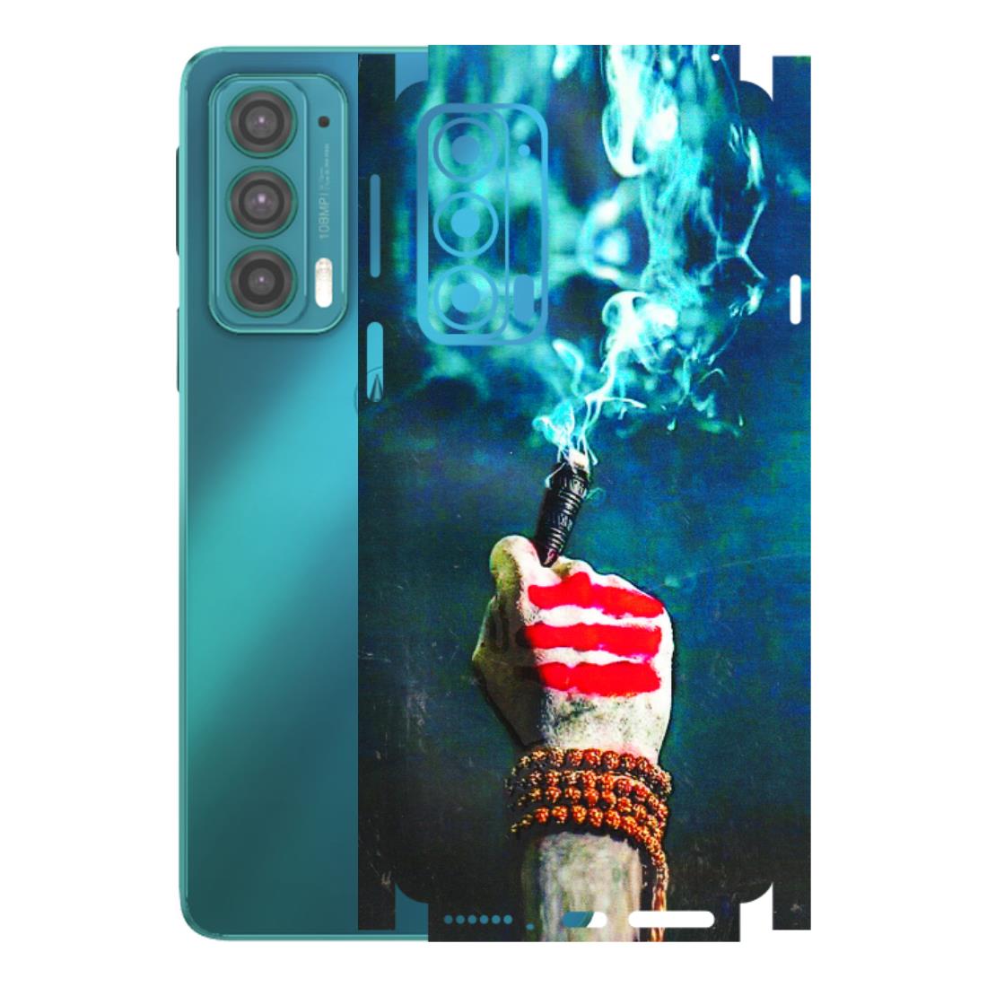 Motorola Phone Skins (All Models) - Mahadev Bhakt - 3D Embossed Finish (L-146) Motorola Moto Edge 20 (5G)