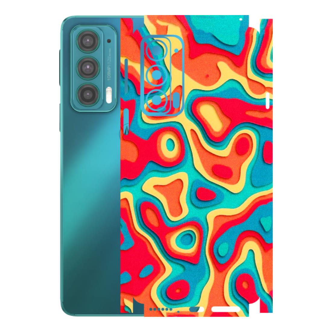 Motorola Phone Skins (All Models) - Abstract Swirl - 3D Embossed Finish (L-150) Motorola Moto Edge 20 (5G)