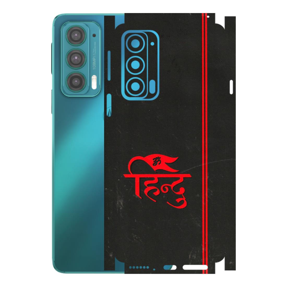 Motorola Phone Skins (All Models) - Hindu Black - 3D Embossed Finish (L-153) Motorola Moto Edge 20 (5G)