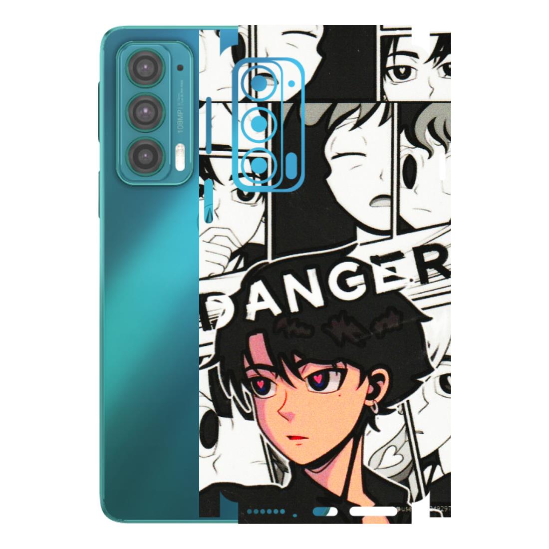 Motorola Phone Skins (All Models) - Danger Anime - 3D Embossed Finish (L-155) Motorola Moto Edge 20 (5G)