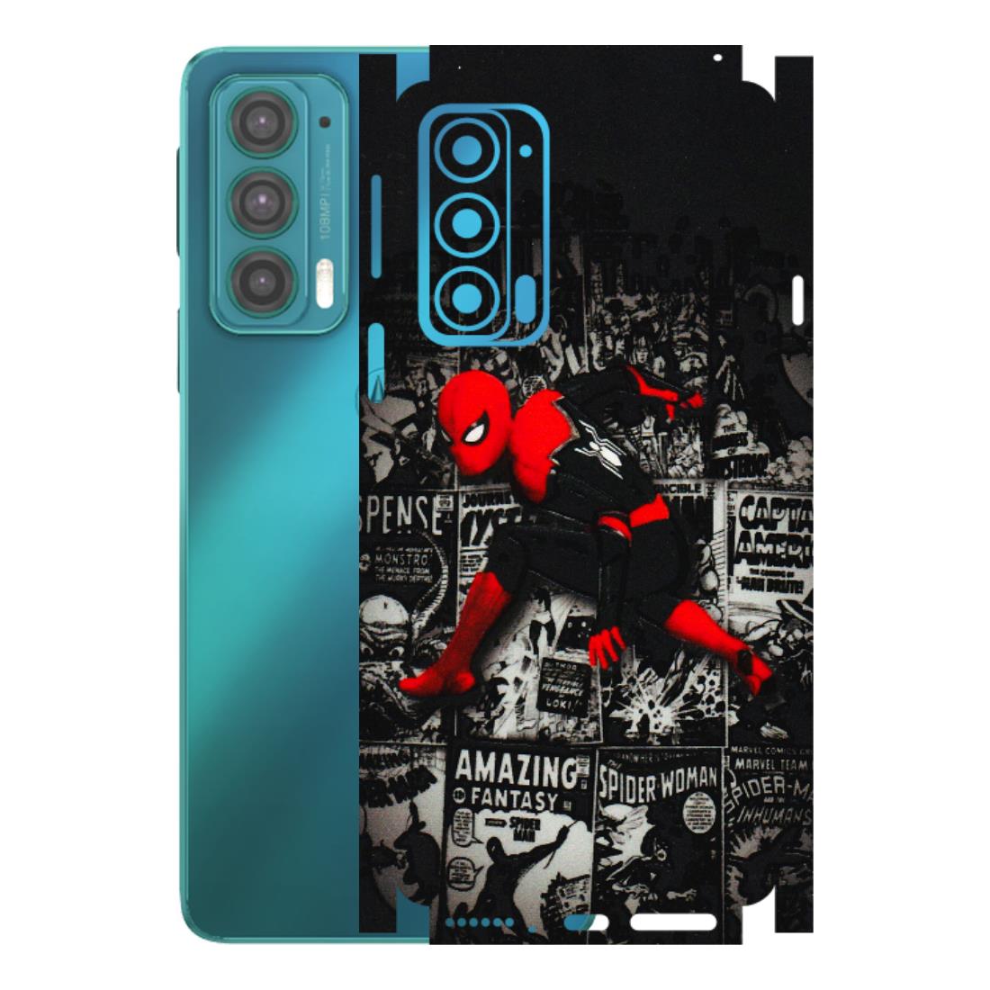 Motorola Phone Skins (All Models) - SpiderMan New - 3D Embossed Finish (L-162) Motorola Moto Edge 20 (5G)