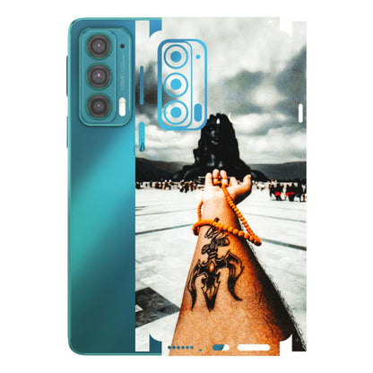Motorola Phone Skins (All Models) - Jai Adiyogi Mahakaal - 3D Embossed Finish (L-164) Motorola Moto Edge 20 (5G)