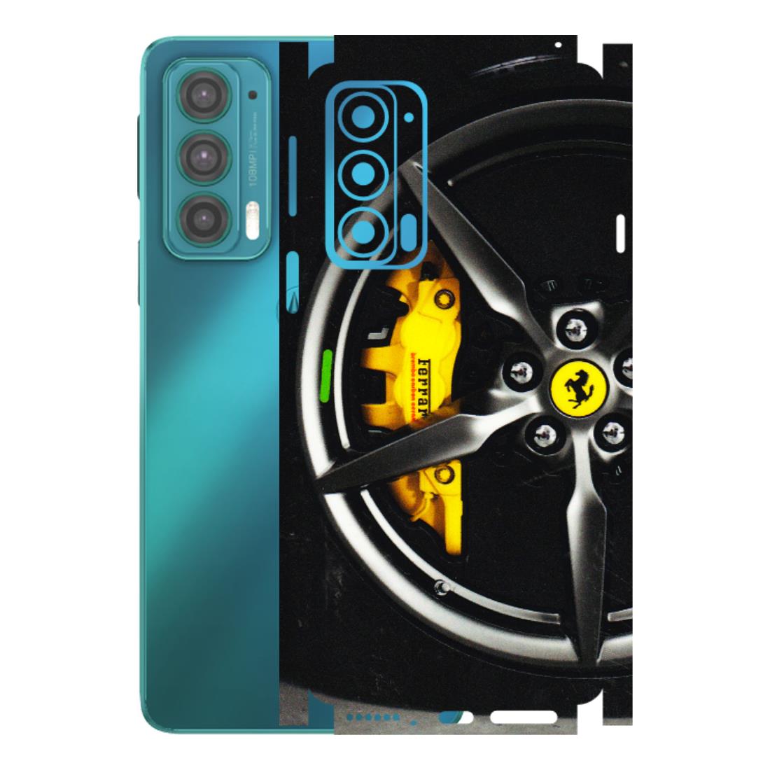 Motorola Phone Skins (All Models) - Ferrari Wheel Alloy - 3D Embossed Finish (L-173) Motorola Moto Edge 20 (5G)