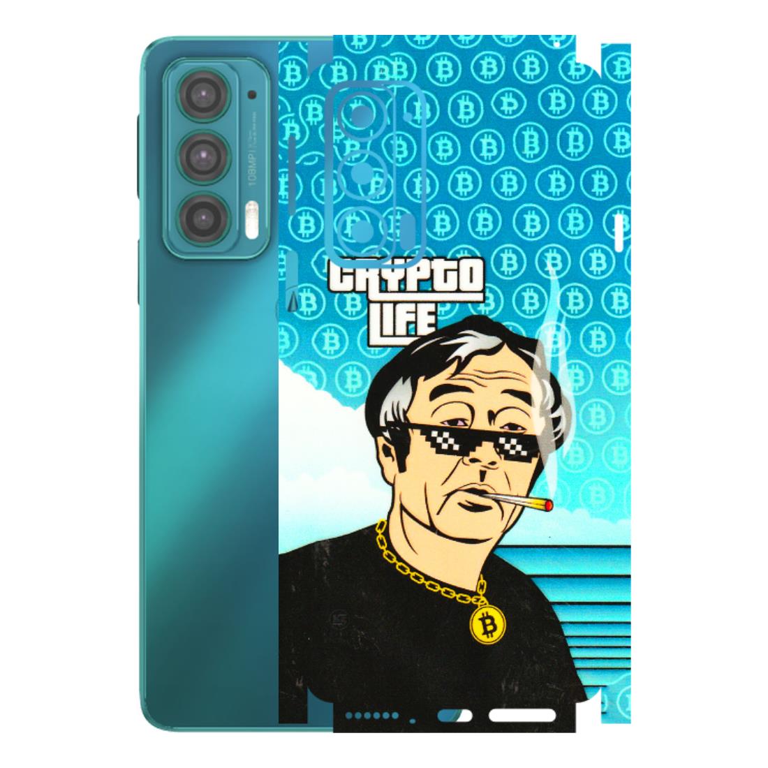 Motorola Phone Skins (All Models) - Crypto Thug Life - 3D Embossed Finish (L-179) Motorola Moto Edge 20 (5G)