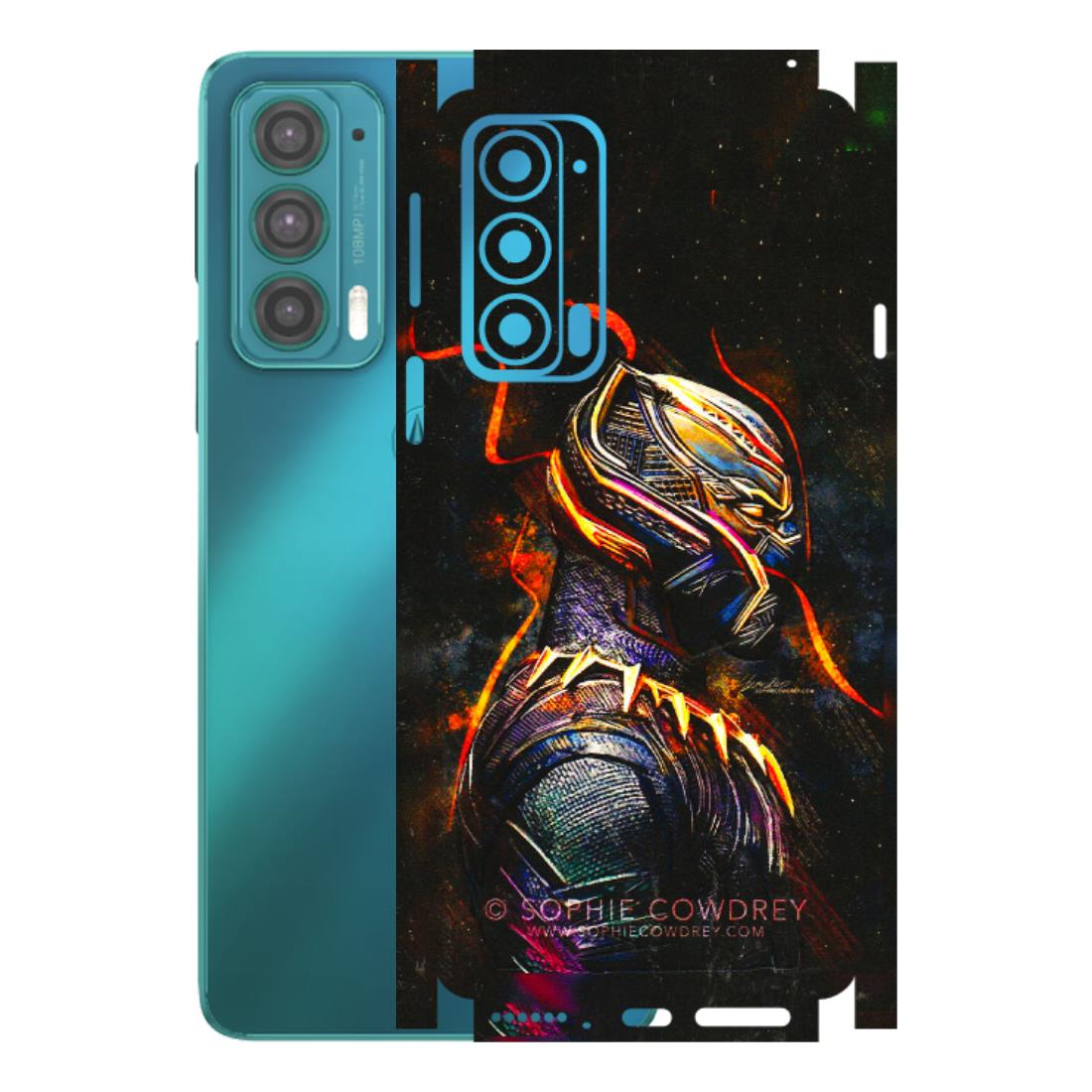 Motorola Phone Skins (All Models) - Black Panther - 3D Embossed Finish (L-190) Motorola Moto Edge 20 (5G)