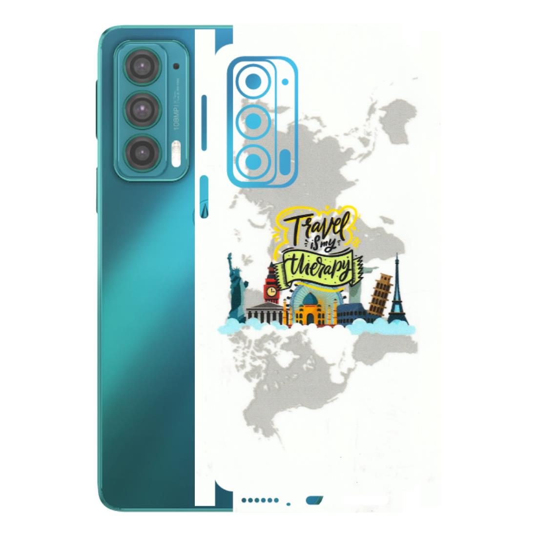 Motorola Phone Skins (All Models) - Travel Therapy - 3D Embossed Finish (L-199) Motorola Moto Edge 20 (5G)