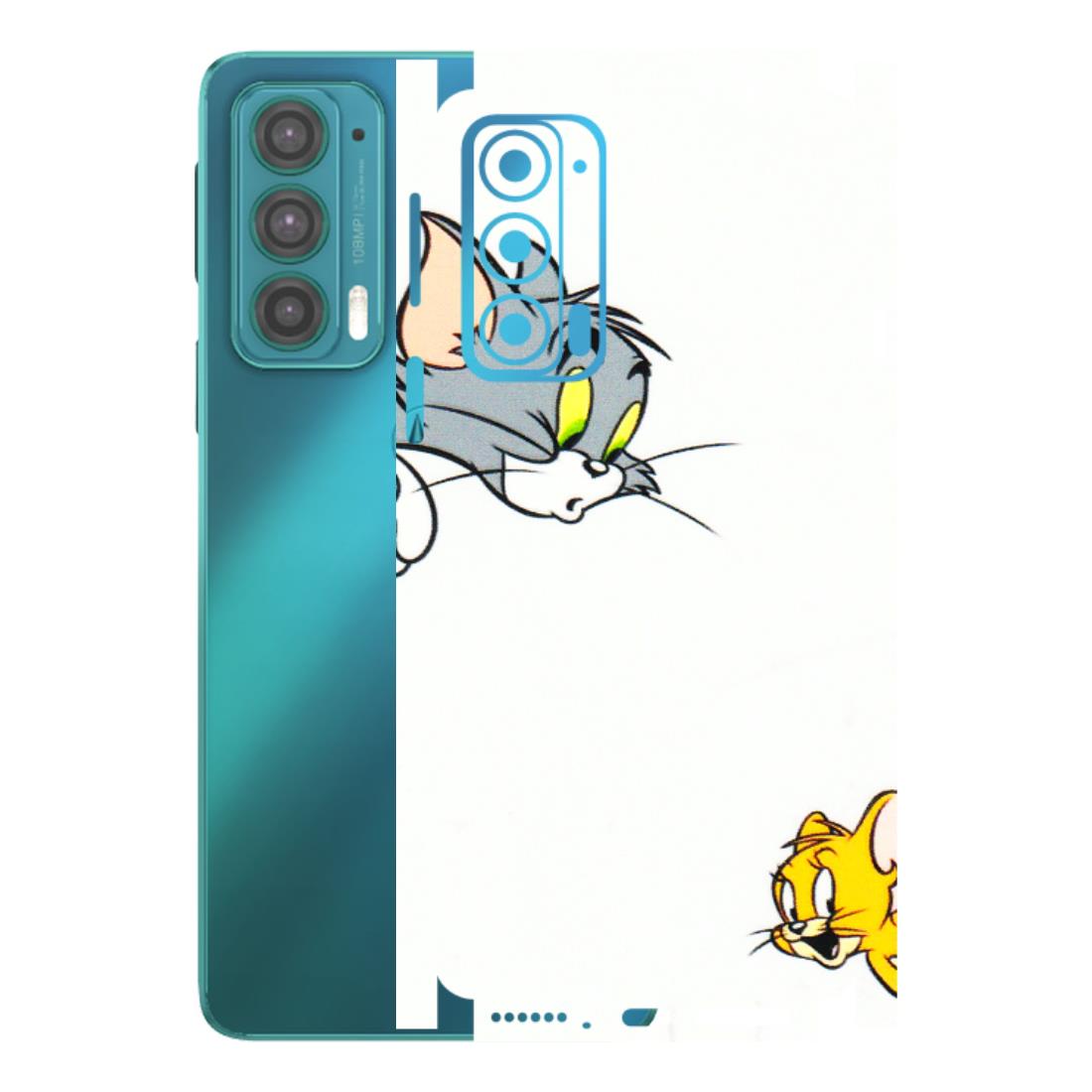 Motorola Phone Skins (All Models) - Cute Tom And Jerry - 3D Embossed Finish (L-220) Motorola Moto Edge 20 (5G)