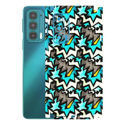 Motorola Phone Skins (All Models) - Funky Zig Zag - 3D Embossed Finish (L-223) Motorola Moto Edge 20 (5G)