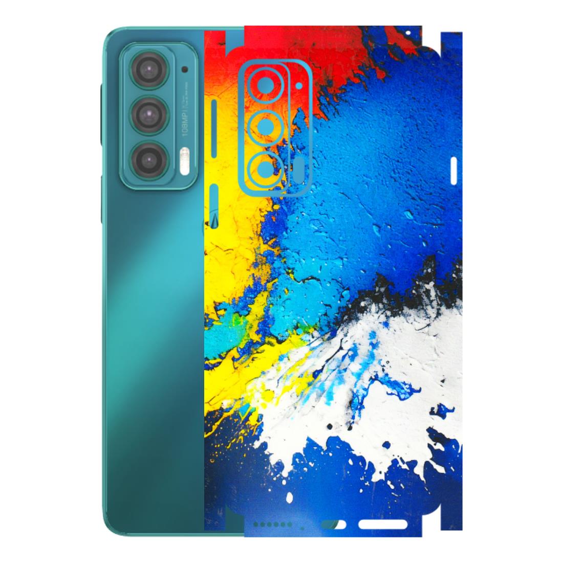 Motorola Phone Skins (All Models) - Acrylic Paint Spill - 3D Embossed Finish (L-229) Motorola Moto Edge 20 (5G)