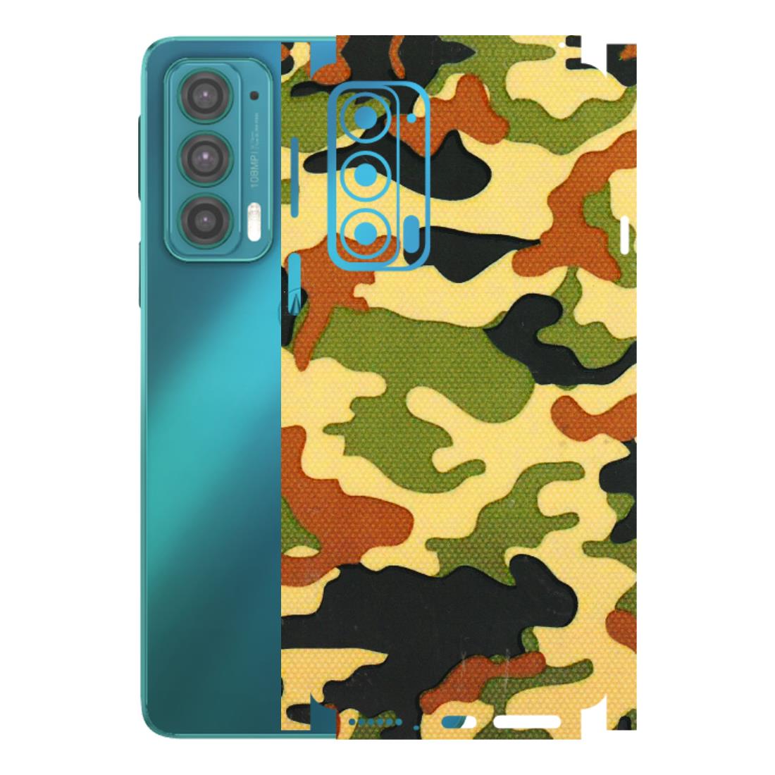 Motorola Phone Skins (All Models) - Indian Military - 3D Embossed Finish (L-234) Motorola Moto Edge 20 (5G)