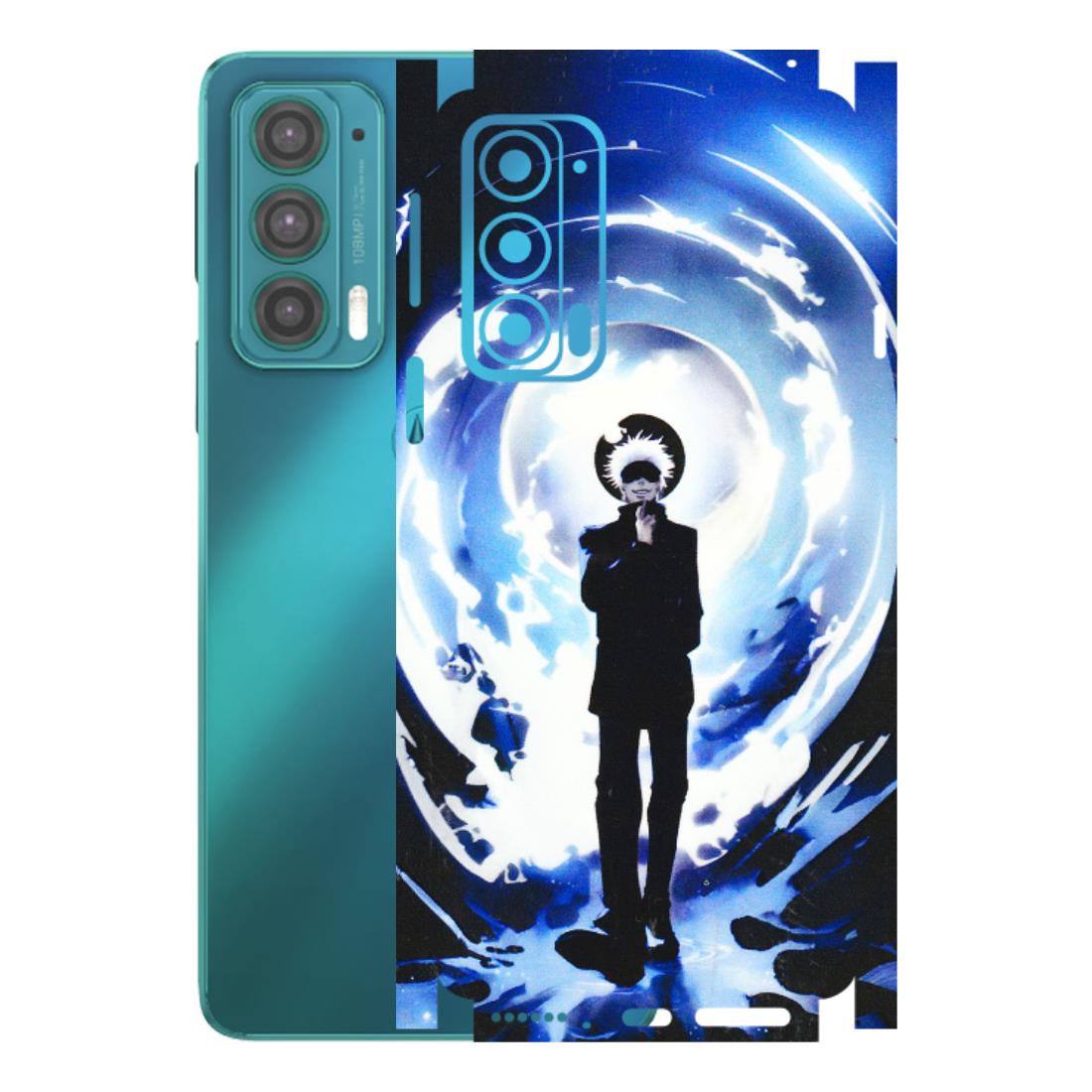 Motorola Phone Skins (All Models) - Satoru Gojo Dark Blue - 3D Embossed Finish (L-235) Motorola Moto Edge 20 (5G)