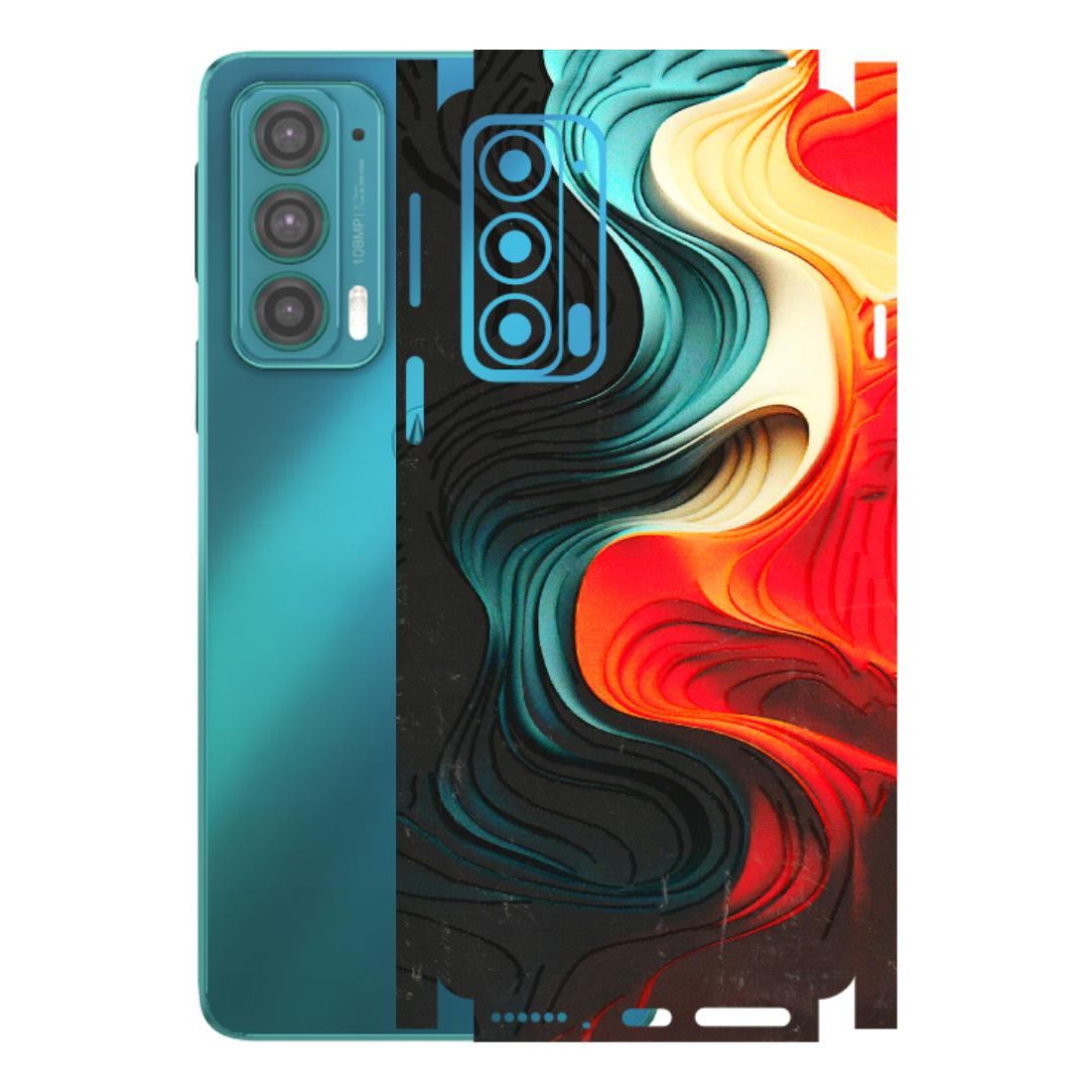 Motorola Phone Skins (All Models) - The Silky Swirl - 3D Embossed Finish (L-240) Motorola Moto Edge 20 (5G)