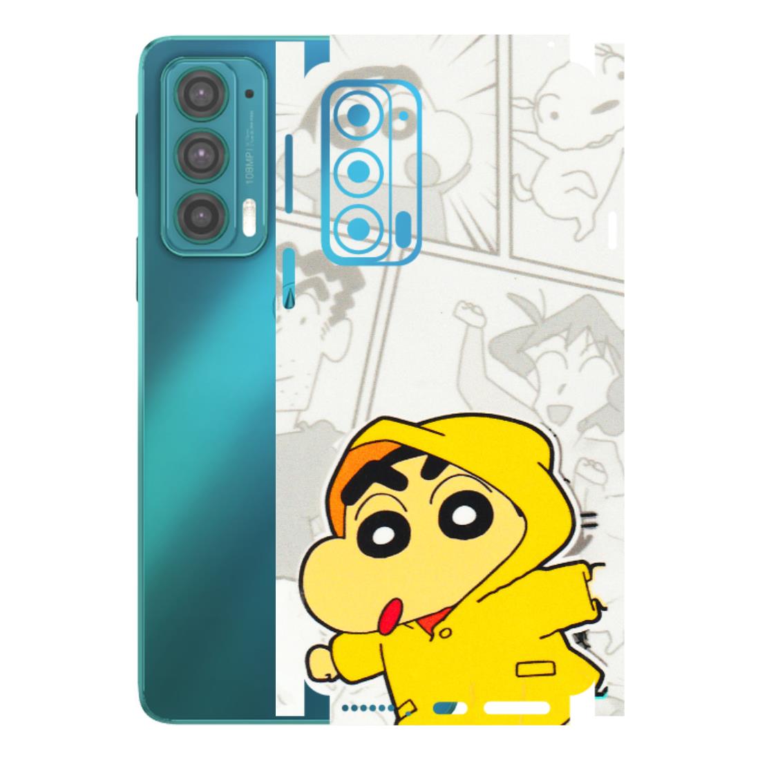 Motorola Phone Skins (All Models) - Yellow Shinchan Comic - 3D Embossed Finish (L-246) Motorola Moto Edge 20 (5G)
