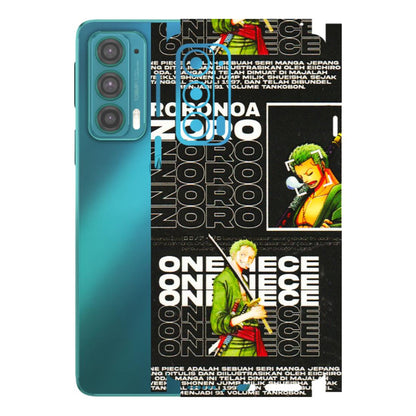 Motorola Phone Skins (All Models) - One Piece Zoro - 3D Embossed Finish (L-250) Motorola Moto Edge 20 (5G)
