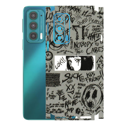 Motorola Phone Skins (All Models) - Never Have Love Anime - 3D Embossed Finish (L-260) Motorola Moto Edge 20 (5G)