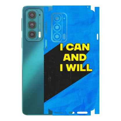 Motorola Phone Skins (All Models) - I Can And I Will - 3D Embossed Finish (L-281) Motorola Moto Edge 20 (5G)